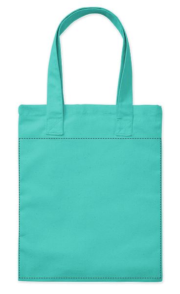 Medium Midweight 100% Cotton Canvas Tote Bag